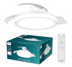 Amazon: Ventilateur Rétractable Bliss Philips LED 106 cm - Éclairage LED + Télécommande à 124,29€