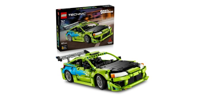 Amazon: LEGO® Technic Mitsubishi Eclipse de Fast and Furious à 49,99€ (au lieu de 54,27€)