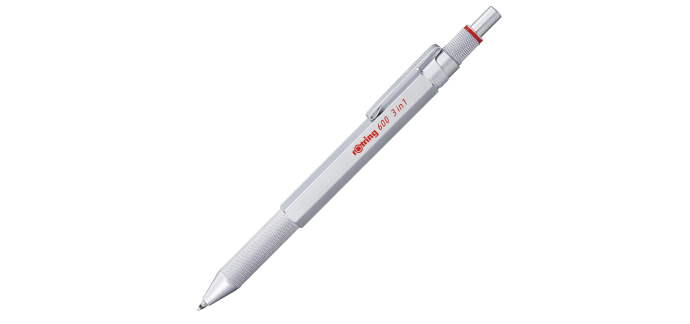 Amazon: Stylo rOtring 600 - Pointes Noire & Rouge & Pointe Porte Mine 0,5mm à 25,89€ (au lieu de 41,31€)