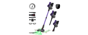 JoyBuy: Aspirateur sans fil monsga M100 - 55 000 Pa, 45 min, écran tactile à 66,99€ (au lieu de 169,99€)