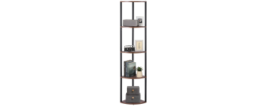 Amazon: Étagère d'angle VEVOR 5 niveaux - 162,5 cm, LED, 27 kg/niveau à 32,10€ (au lieu de 44,88€)