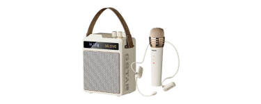 JoyBuy: Mlove N5 Système karaoké tout-en-un avec casque et micro sans fil à 51,44€ (au lieu de 179€)