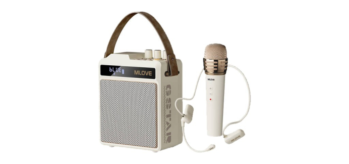 JoyBuy: Mlove N5 Système karaoké tout-en-un avec casque et micro sans fil à 51,44€ (au lieu de 179€)