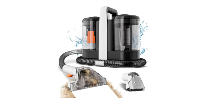 JoyBuy: Omeser W07 Nettoyeur de tapis à main - 600 W, 15 kPa à 59,99€ (au lieu de 109,99€)