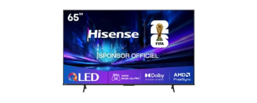 Conforama: Téléviseur QLED HISENSE 65E77Q PRO - UHD 4K 65 pouces, 144 Hz à 499,99€ (au lieu de 549,99€)