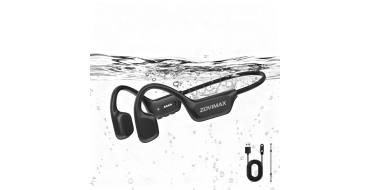 Amazon: Casque conduction osseuse natation Zovimax - IPX8, MP3 8 Go, Bluetooth 6.0 à 42,99€