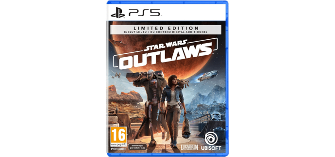 Amazon: Star Wars Outlaws Edition Limitée (PS5) à 19,99€ (au lieu de 79,99€)