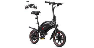 JoyBuy: DYU D3S Vélo électrique pliant adulte - Moteur 250 W, Batterie 36 V 10 Ah, Pneus 14 pouces à 480,08€
