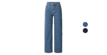 LIDL: ESMARA Jean large taille haute femme - 20% coton recyclé à 12,99€ (au lieu de 14,99€)