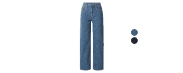 LIDL: ESMARA Jean large taille haute femme - 20% coton recyclé à 12,99€ (au lieu de 14,99€)