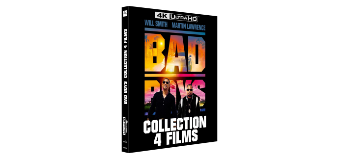Amazon: Collection 4 Blu-Ray 4K Bad Boys - 4 films à 39,99€ (au lieu de 55,03€)