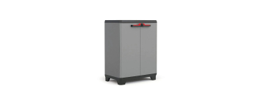 Amazon: Armoire basse de rangement Keter Stilo - verrouillable, 68 x 39 x 90 cm à 31,43€ (au lieu de 44,99€)