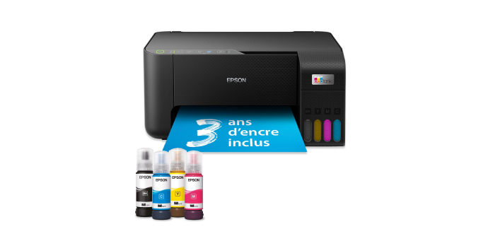Amazon: Imprimante Epson EcoTank ET-2862 - Wi-Fi à 148,19€ (au lieu de 175,76€)