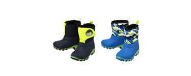 LIDL: LUPILU Bottes d'hiver LED petit garçon - effet clignotant, doublure chaude à 15,99€