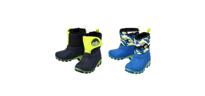 LIDL: LUPILU Bottes d'hiver LED petit garçon - effet clignotant, doublure chaude à 15,99€