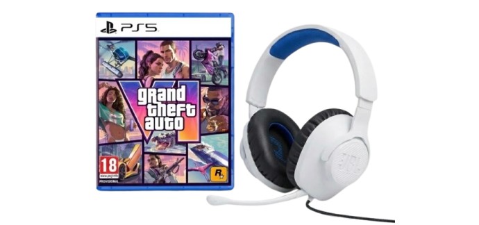 JoyBuy: Précommande Grand Theft Auto VI (GTA 6) sur PS5 + JBL Quantum 100P offert à 79,99€