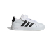 Decathlon: Chaussures Adidas Grand Court Kids - Blanc & Noir, tailles 28-34 à 19,99€ (au lieu de 39,99€)