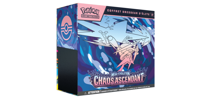 Amazon: ETB ME04 Chaos Ascendant (Pokémon TCG) à 55,99€ (au lieu de 79,9€)