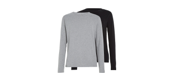 Amazon: Lot de 3 T-Shirts à Manches Longues Basic Tommy Hilfiger, Taille S à XXL à 29€ (au lieu de 40,99€)