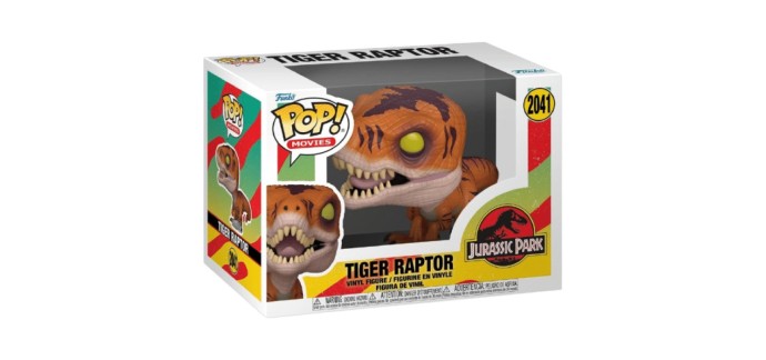 Amazon: Funko Pop Jurassic Park Tiger Raptor à 13,6€ (au lieu de 16€)