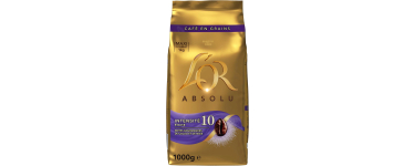 Amazon: Café en grains L'Or Absolu - Intensité 10, sachet 1 kg à 13,77€ (au lieu de 18,91€)