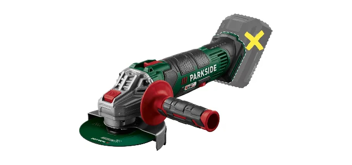 LIDL: PARKSIDE Meuleuse d'angle sans fil 20V PWSA 20-Li G4 - 125 mm, 2500-11000 tr/min à 24,99€