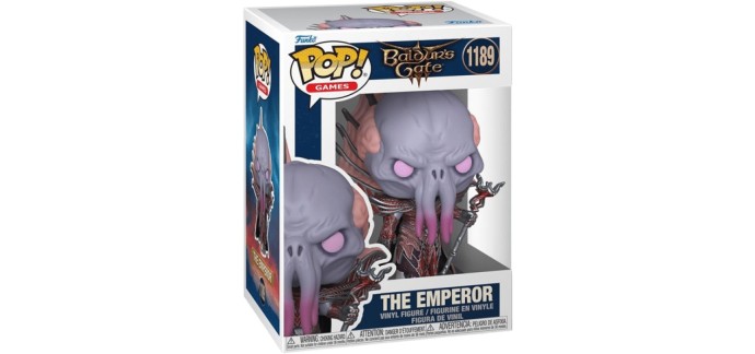 Amazon: Funko Pop Baldur's Gate 3 The Emperor à 13,6€ (au lieu de 16,0€)