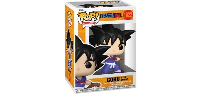 Amazon: Funko Pop Dragon Ball Goku avec Nyoibou (Figurine) à 11,2€ (au lieu de 16€)