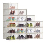Amazon: Lot de 18 boîtes à chaussures Songmics LSP066L18 - 31,2 x 22,5 x 13,5 cm, pointure 43 à 29,92€