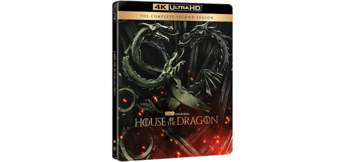 Amazon: House Of The Dragon Saison 2 4K Steelbook (Blu-ray) à 29,99€ (au lieu de 59,99€)