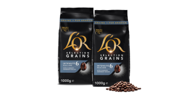 Amazon: Lot de 2 sacs de Grains de café L'Or - 2 x 1Kg à 24,65€ (au lieu de 39,21€) (via Prévoyez & Économis