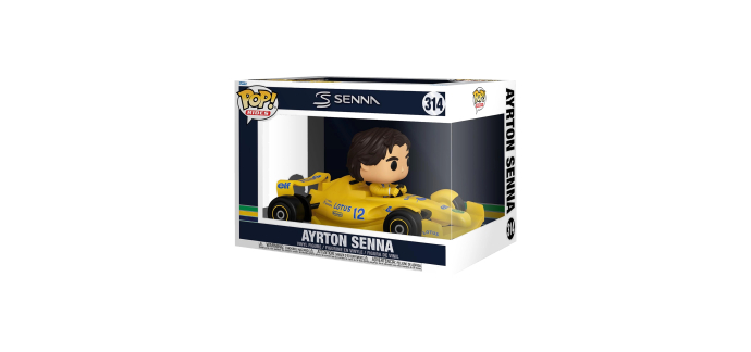 Amazon: Figurine Funko Pop Rides Super Deluxe - Ayrton Senna dans sa Lotus à 16,75€ (au lieu de 38€)