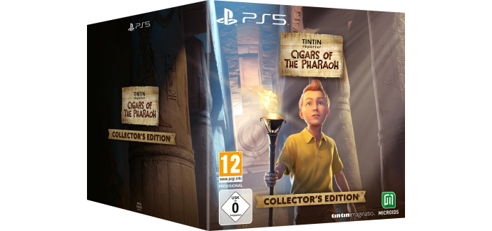 Amazon: Jeu Tintin Reporter Les Cigares du Pharaon Édition Collector PS5 - Figurine, artbook, steelbook à 60