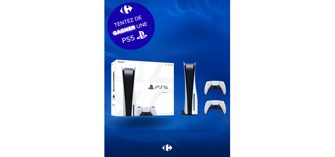 Carrefour: 1 PS5 + 2 manettes à gagner