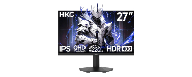 Amazon: Écran PC 27" HKC G27H2DPro - QHD, 200Hz, Fast IPS, HDR400 à 137,16€ (au lieu de 176,87€)