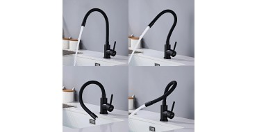 Amazon: Robinet de cuisine flexible orientable à 360° Suvida à 38,99€ (au lieu de 69,99€)
