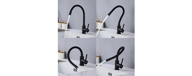Amazon: Robinet de cuisine flexible orientable à 360° Suvida à 38,99€ (au lieu de 69,99€)