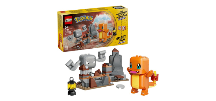 Amazon: LEGO 72157 Pokémon Salamèche et Racaillou à 17,99€ (au lieu de 19,99€)