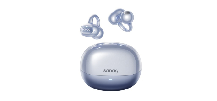 JoyBuy: Sanag S8S Ultra Écouteurs Bluetooth à clip d'oreille - conduction osseuse, IA sport à 75,06€