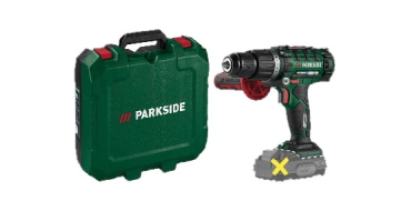 LIDL: PARKSIDE Perceuse-visseuse à percussion sans fil PSBSA 20-Li E4 - 45 Nm, 20 V à 19,99€