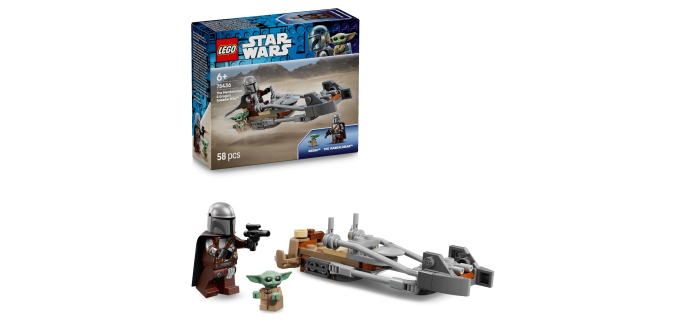 Amazon: LEGO® Star Wars™ Le Speeder Bike du Mandalorien et Grogu (75436) à 6,39€