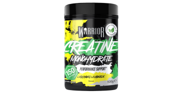 Amazon: Poudre Créatine Monohydrate Warrior 500 g - Végane, Limonade à 11,99€ (au lieu de 21,75€)