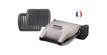 Conforama: Croque Gaufre LAGRANGE 019432 - 2 jeux de plaques, 1200W à 129,99€ (au lieu de 159,99€)