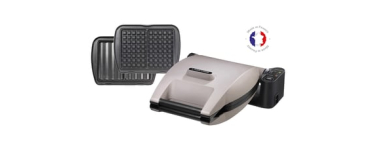 Conforama: Croque Gaufre LAGRANGE 019432 - 2 jeux de plaques, 1200W à 129,99€ (au lieu de 159,99€)