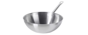 Amazon: Poêle Wok Metro Professional - Acier inoxydable, Ø 30 cm à 31,9€ (au lieu de 60,99€)