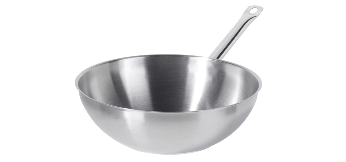 Amazon: Poêle Wok Metro Professional - Acier inoxydable, Ø 30 cm à 31,9€ (au lieu de 60,99€)