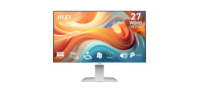 Amazon: Ecran PC 27" MSI Pro MP273QW E14 - WQHD, 144Hz, IPS à 137,85€ (au lieu de 175,55€)
