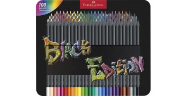 Amazon: Coffret 100 Crayons de Couleur Faber-Castell Black Edition à 24,22€ (au lieu de 55€)