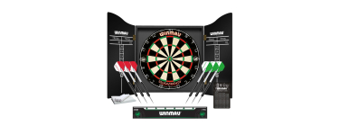 Amazon: Set de fléchettes Winmau - cible + armoire + 2 sets de 3 fléchettes à 69,99€ (au lieu de 97,37€)