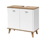 LIDL: LIVARNO Meuble sous-vasque Corfu 60x55x28 cm blanc/chêne à 29,99€ (au lieu de 34,99€)